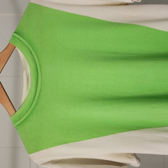 Prada T-Shirt (White/Neon Green, L) - Picture 3 of 7